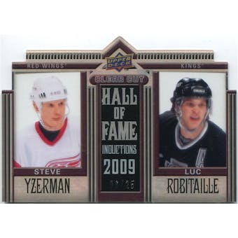 2010/11 Upper Deck Clear Cut Hall of Fame #CCHYR Steve Yzerman Luc Robitaille /25