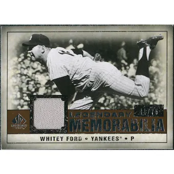 2008 Upper Deck SP Legendary Cuts Legendary Memorabilia Copper #WF Whitey Ford /75