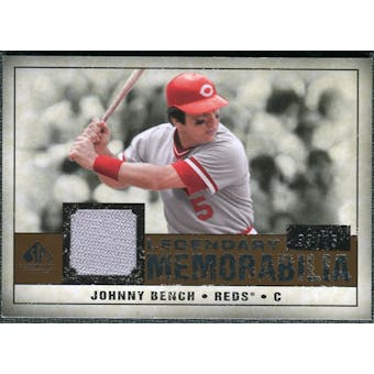 2008 Upper Deck SP Legendary Cuts Legendary Memorabilia Copper #BE Johnny Bench /75
