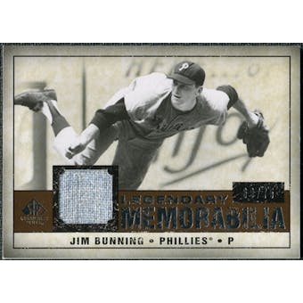 2008 Upper Deck SP Legendary Cuts Legendary Memorabilia Copper #JB Jim Bunning /75