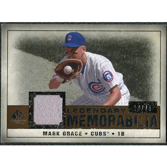2008 Upper Deck SP Legendary Cuts Legendary Memorabilia Copper #MG Mark Grace /75
