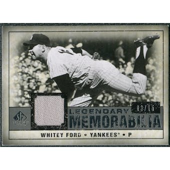 2008 Upper Deck SP Legendary Cuts Legendary Memorabilia Gray #WF Whitey Ford /15
