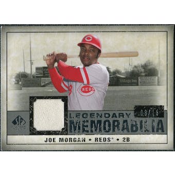 2008 Upper Deck SP Legendary Cuts Legendary Memorabilia Gray #JM Joe Morgan /15