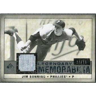 2008 Upper Deck SP Legendary Cuts Legendary Memorabilia Gray #JB Jim Bunning /15