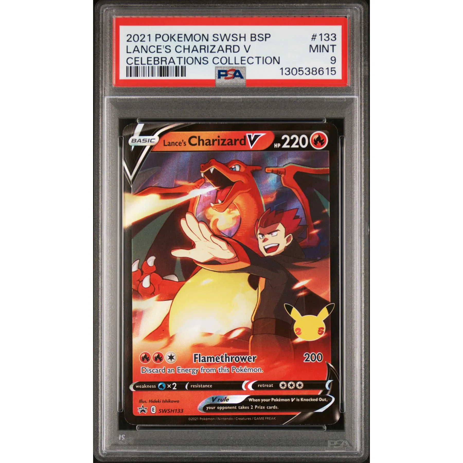 Pokemon Celebrations Collection Lance's Charizard V SWSH133 PSA 9 | DA Card World Pokemon Celebrations Collection Lance's Charizard V SWSH133 PSA 9 | DA Card World
