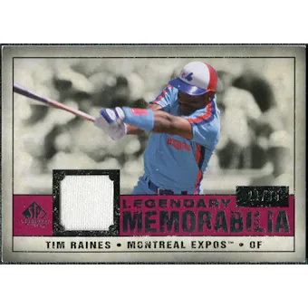 2008 Upper Deck SP Legendary Cuts Legendary Memorabilia Red #TR Tim Raines /35