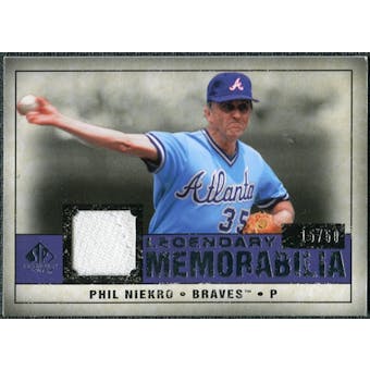 2008 Upper Deck SP Legendary Cuts Legendary Memorabilia Violet #PN Phil Niekro /50