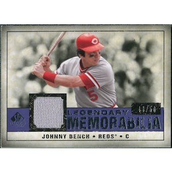 2008 Upper Deck SP Legendary Cuts Legendary Memorabilia Violet #BE Johnny Bench /50