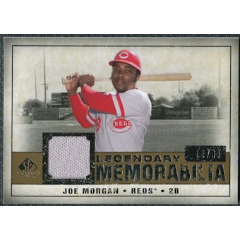 2008 Upper Deck SP Legendary Cuts Legendary Memorabilia #JM Joe Morgan /99