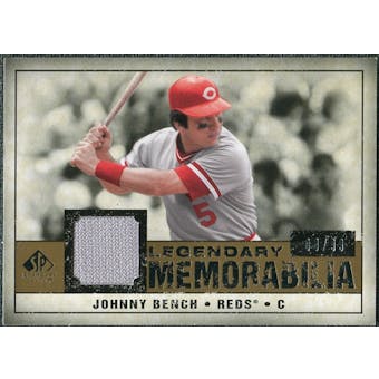 2008 Upper Deck SP Legendary Cuts Legendary Memorabilia #BE Johnny Bench /99