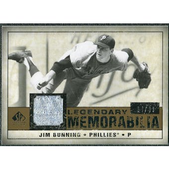 2008 Upper Deck SP Legendary Cuts Legendary Memorabilia #JB Jim Bunning /99
