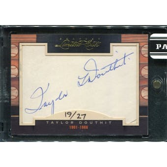 2011 Panini Donruss Limited Cuts 1 #306 Taylor Douthit Autograph /27 d.1986