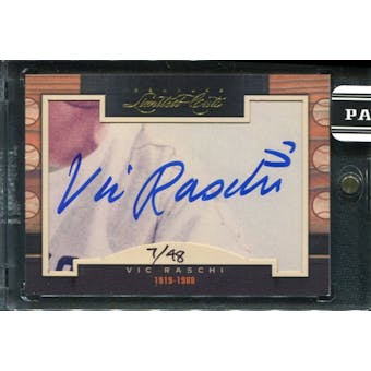 2011 Panini Donruss Limited Cuts 1 #325 Vic Raschi Autograph /48 d.1988