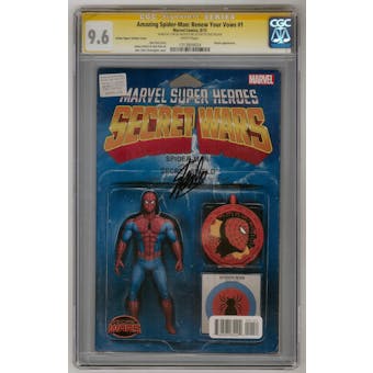 Amazing Spider-Man: Renew Your Vows #1 Action Figure Variant CGC 9.6 Stan Lee Signature Series (W) *1313809024