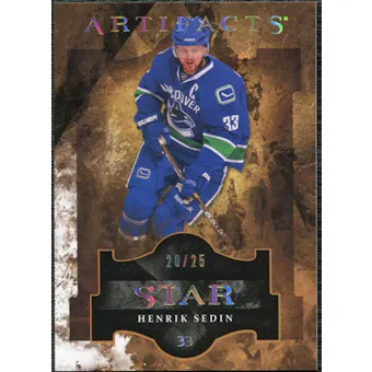 2011/12 Upper Deck Artifacts Spectrum #124 Henrik Sedin Star /25