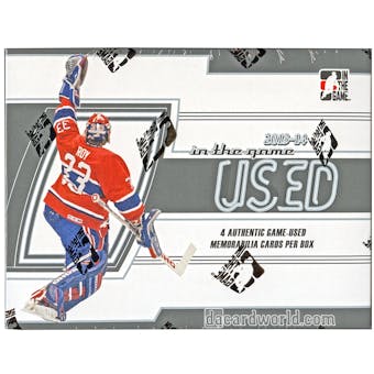 2013-14 In The Game Used Hockey Hobby Box