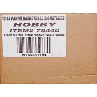 2013/14 Panini Signatures Basketball Hobby 12-Box Case