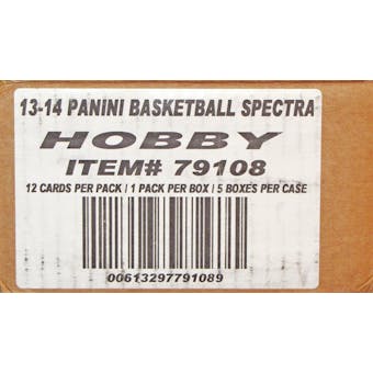 2013/14 Panini Spectra Basketball Hobby 5-Box Case