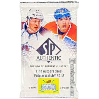 2013-14 Upper Deck SP Authentic Hockey Hobby Pack