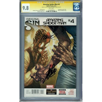 Amazing Spider-Man #4 CGC 9.8 Stan Lee Humberto Ramos Signature Series (W) *1316206016*