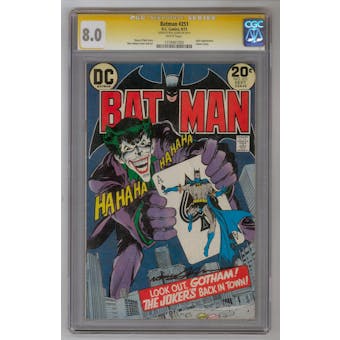 Batman #251 CGC 8.0 (W) *1318461002* Signature Series Neal Adams