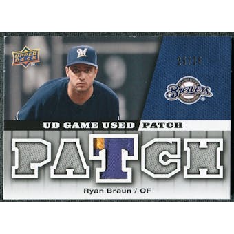 2009 Upper Deck UD Game Patch #GJRB Ryan Braun /25
