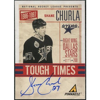 2011/12 Panini Pinnacle Tough Times Autographs #10 Shane Churla