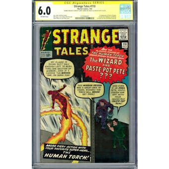 Strange Tales #110 CGC 6.0 Stan Lee Larry Lieber Signautre Series (OW) *1322606001*