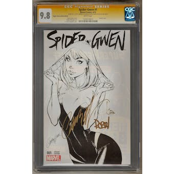 Spider-Gwen #1 CGC 9.8 (W) Signature Series Rupp Sketch *1324110012*