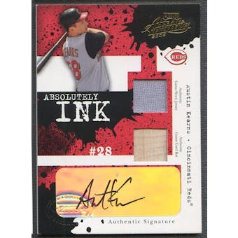 2005 Absolute Memorabilia #73 Austin Kearns Absolutely Ink Bat Jersey Auto #17/50