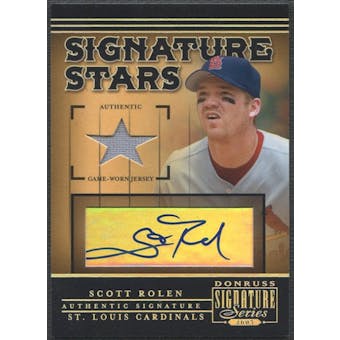 2005 Donruss Signature #2 Scott Rolen Signature Stars Jersey Auto