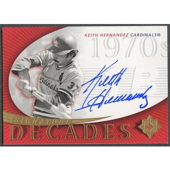 2005 Ultimate Signature #KH Keith Hernandez Decades Cards Auto