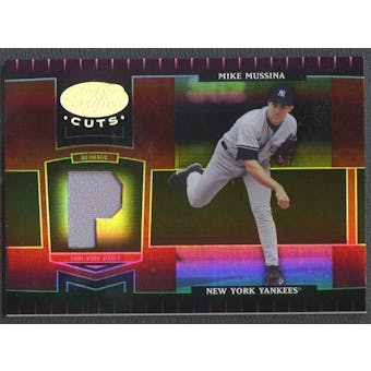 2004 Leaf Certified Cuts #130 Mike Mussina Marble Material Red Position Jersey #15/25