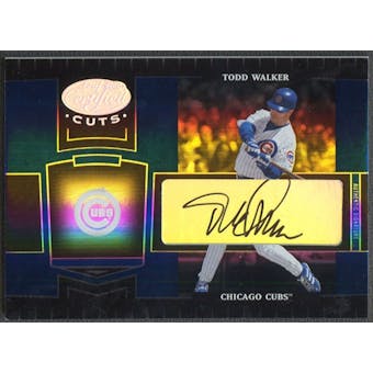 2004 Leaf Certified Cuts #48 Todd Walker Marble Signature Blue Auto #26/75