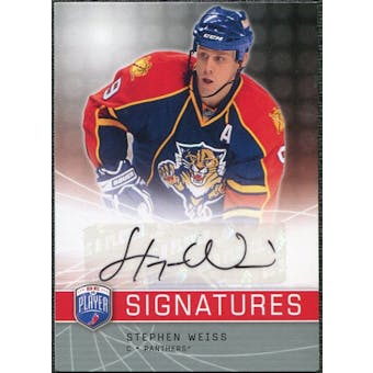 2008/09 Upper Deck Be A Player Signatures #SWE Stephen Weiss Autograph