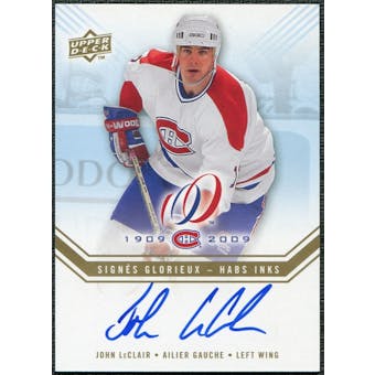 2008/09 Upper Deck Montreal Canadiens Centennial Habs INKS #HABSJO John LeClair Autograph