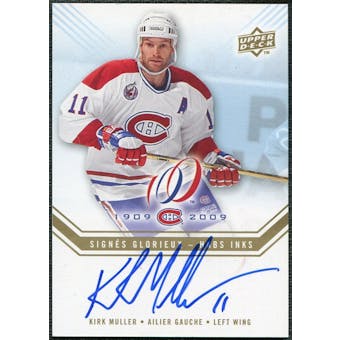 2008/09 Upper Deck Montreal Canadiens Centennial Habs INKS #HABSKM Kirk Muller Autograph