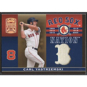 2005 Donruss Greats #5 Carl Yastrzemski Sox Nation Material Jersey