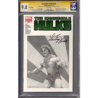 Incredible Hulks #635 Lou Ferrigno Ben Temples Signature Series w/ Sketch CGC 9.8 (W)