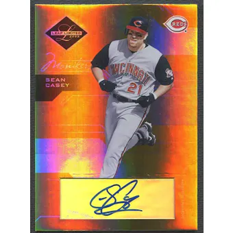 2005 Leaf Limited #57 Sean Casey Monikers Gold Auto #23/25