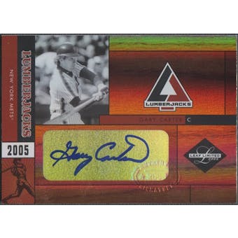 2005 Leaf Limited #14 Gary Carter Lumberjacks Signature Auto #10/50