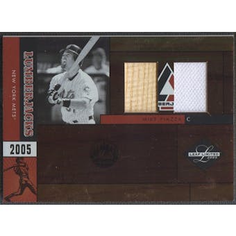 2005 Leaf Limited #24 Mike Piazza Lumberjacks Bat Jersey #24/50