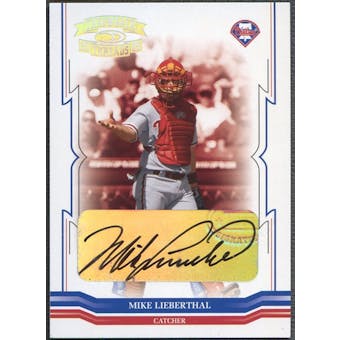 2005 Throwback Threads #207 Mike Lieberthal Signature Marks Auto #02/25
