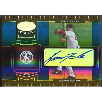 2004 Leaf Certified Cuts #33 Keith Foulke Marble Signature Blue Auto #08/75