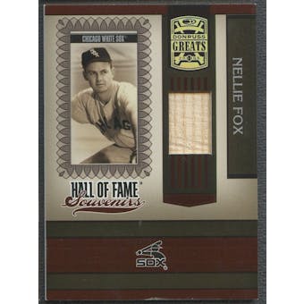 2005 Donruss Greats #7 Nellie Fox Hall of Fame Souvenirs Material Bat