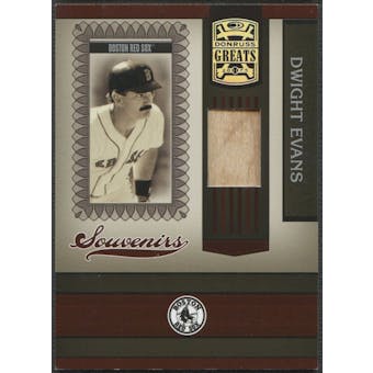 2005 Donruss Greats #5 Dwight Evans Souvenirs Material Bat