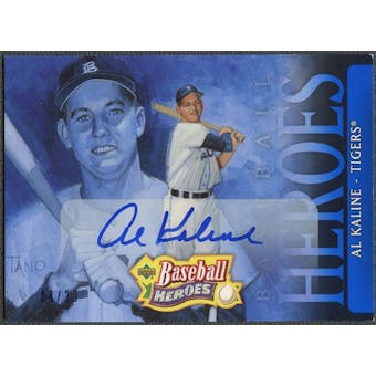 2005 Upper Deck Baseball Heroes #60 Al Kaline Signature Blue Auto #08/20