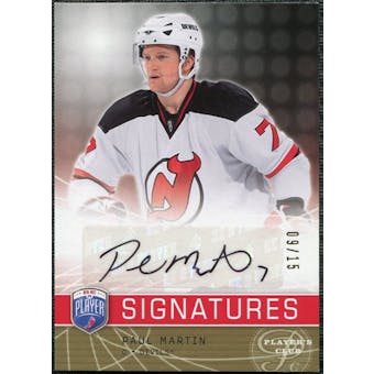 2008/09 Upper Deck Be A Player Signatures Player's Club #SMA Paul Martin Autograph /15