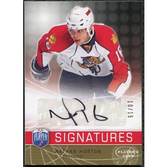 2008/09 Upper Deck Be A Player Signatures Player's Club #SNH Nathan Horton Autograph /15