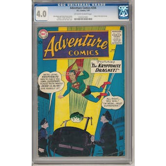 Adventure Comics #256 CGC 4.0 (OW-W) *1332321001*